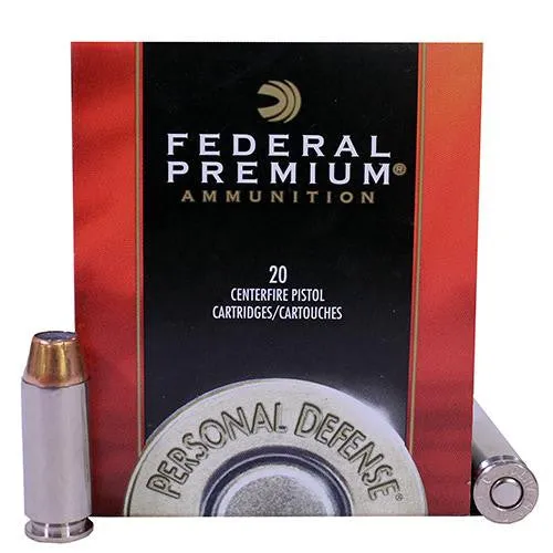 10mm Auto Premium Personal Defense, 180 Grains, Hydra-Shok, JHP, Per 20