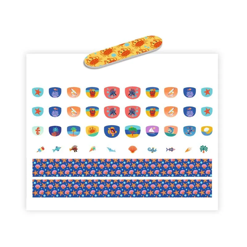 120 Mediterranean Nail Stickers