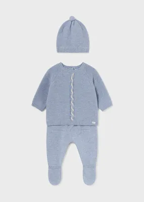 3 Piece Boys Sweater, Pants, & Hat