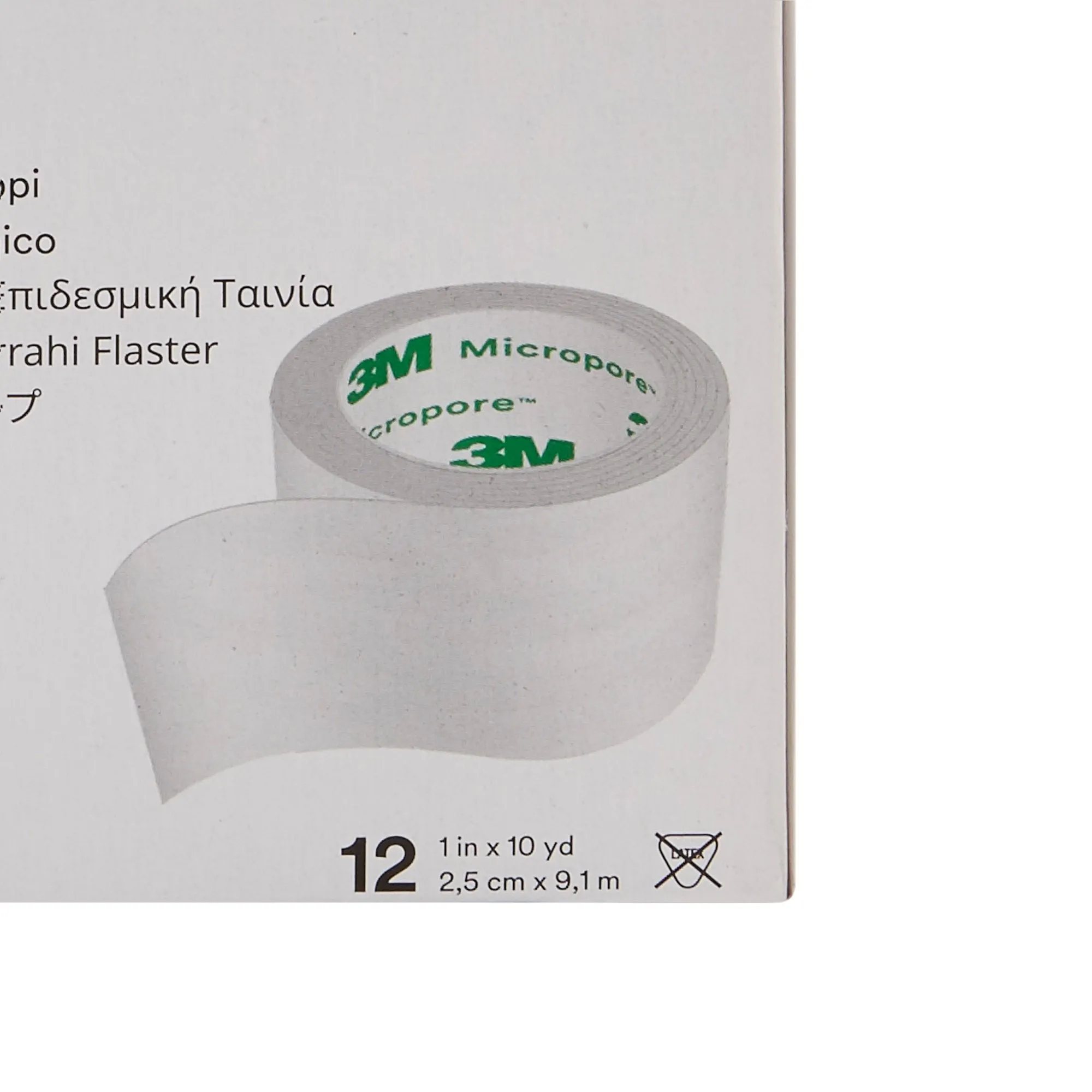 3M™ Micropore™ Paper Medical Tape, 1 Inch x 10 Yard, White, 1 Roll