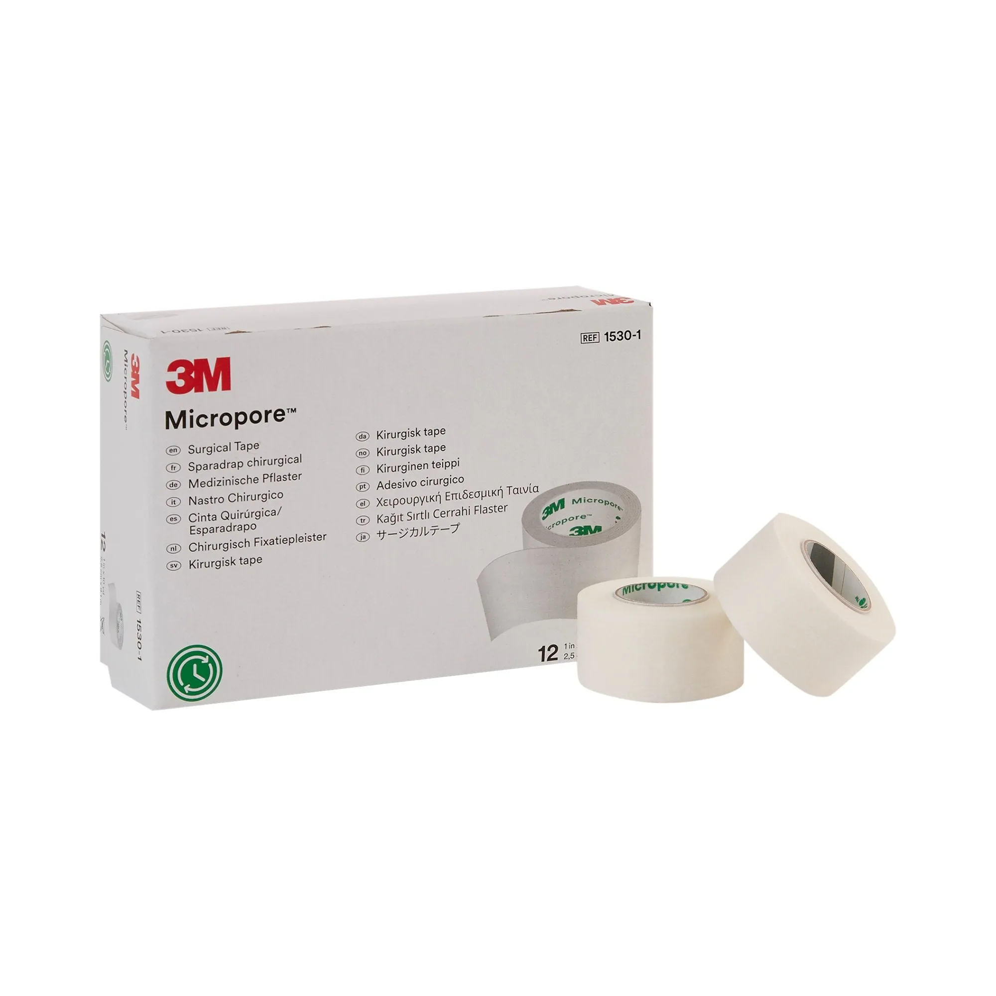 3M™ Micropore™ Paper Medical Tape, 1 Inch x 10 Yard, White, 1 Roll