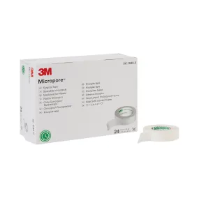 3M™ Micropore™ Paper Medical Tape, 1/2 Inch x 10 Yard, White, 1 Case of 240