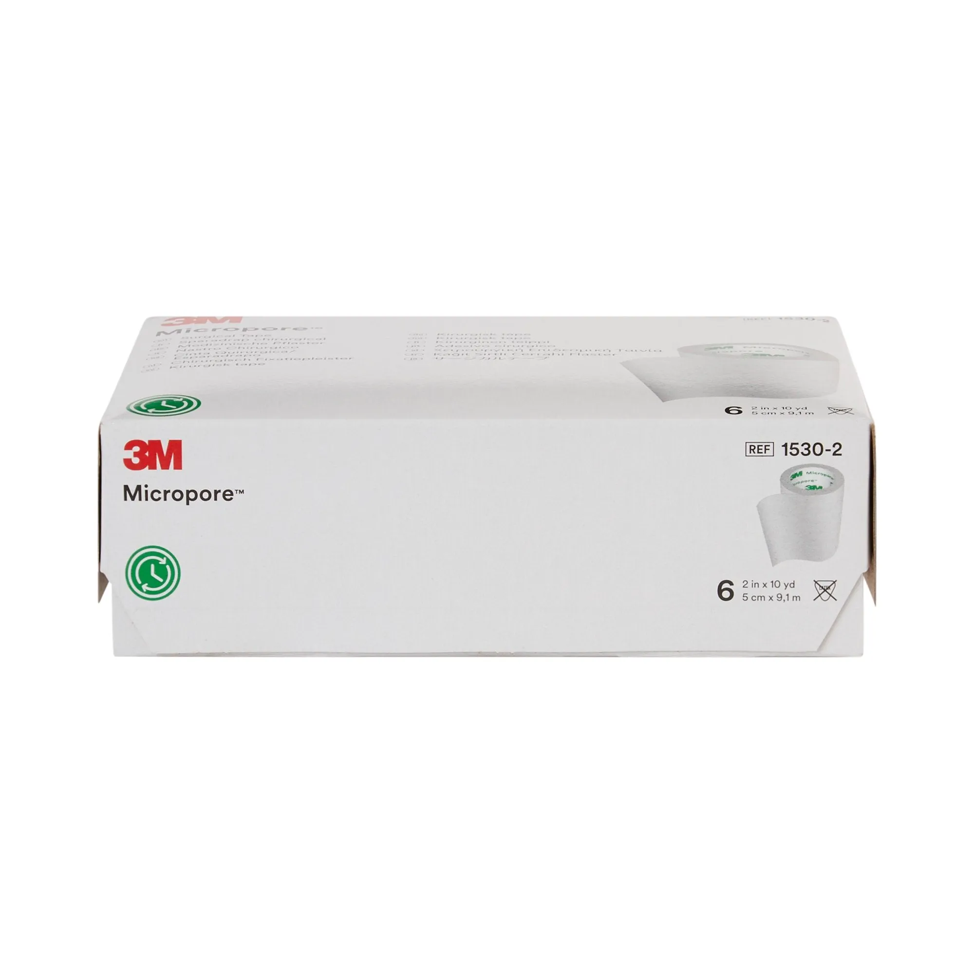 3M™ Micropore™ Paper Medical Tape, 2 Inch x 10 Yard, White, 1 Case of 60