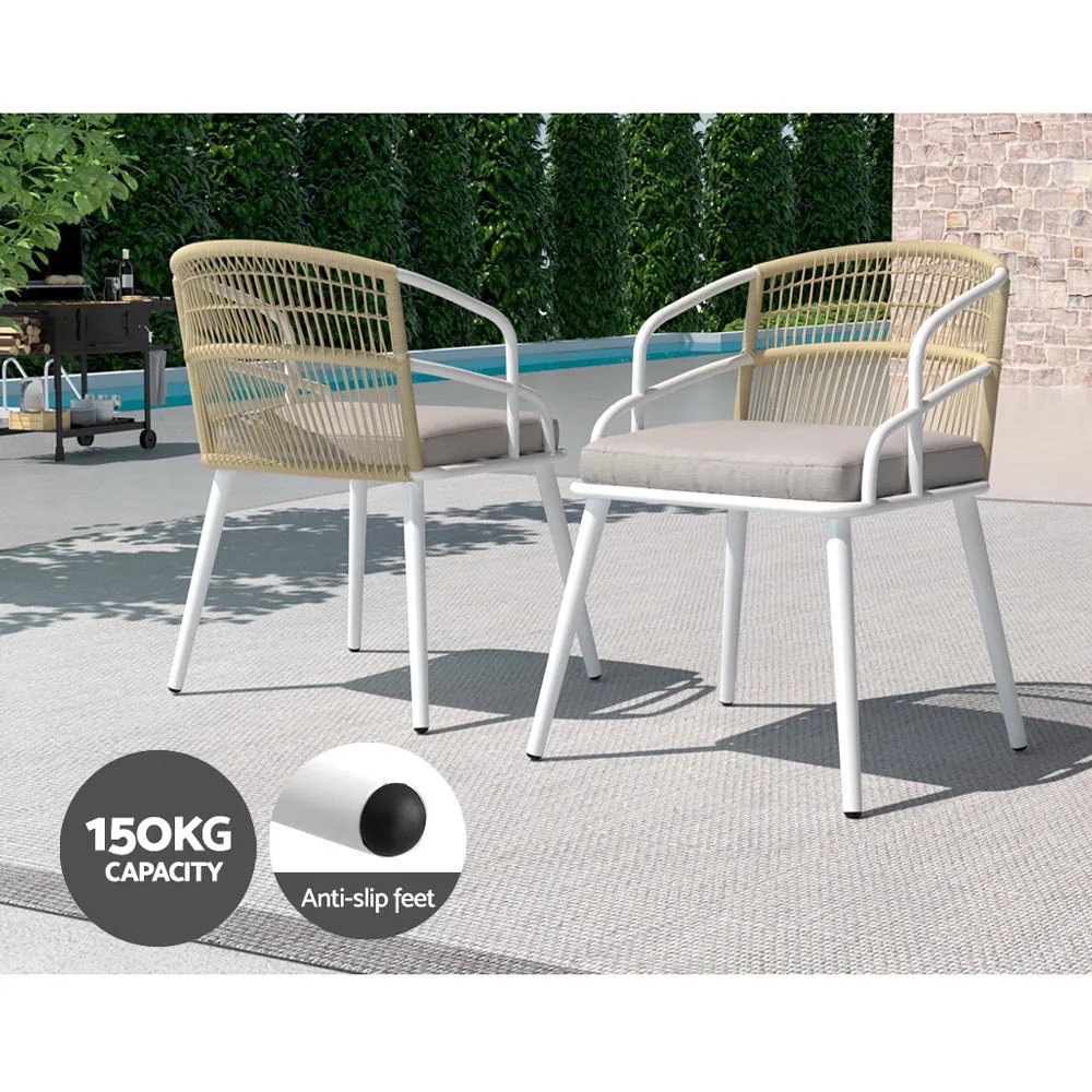 5-Piece Water-Resistant Aluminum Outdoor Dining Set - Gardeon