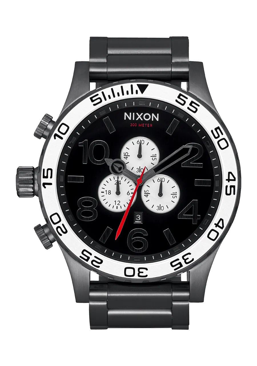 51-30 Chrono - Black / White / Gunmetal