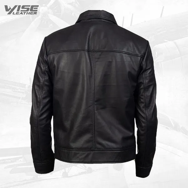 90’S Style Leather Jacket For Men