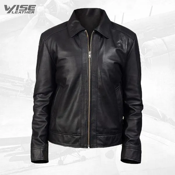 90’S Style Leather Jacket For Men