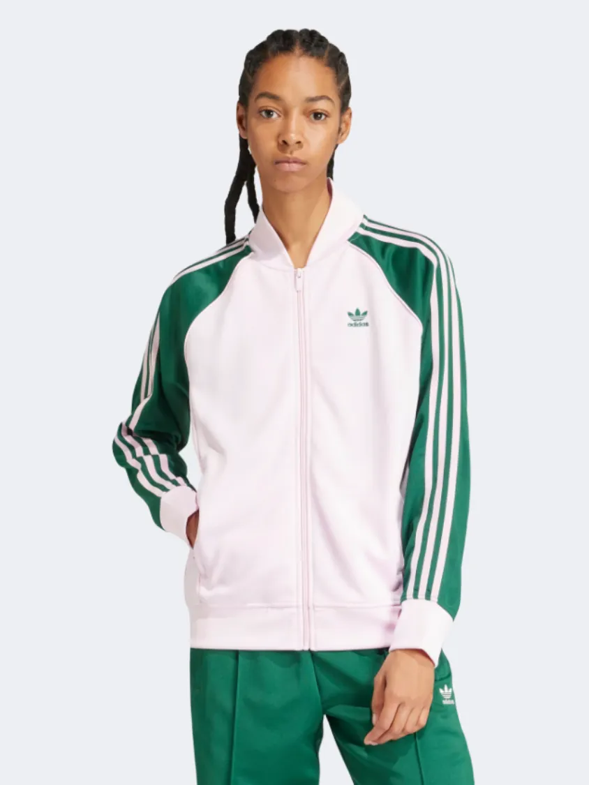 Adidas Adicolor Classics Sst Women Original Jacket Green/True Pink