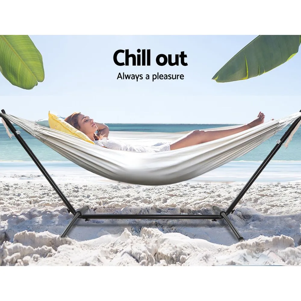 Adjustable Cotton Hammock Chair, Water Resistant, Gardeon