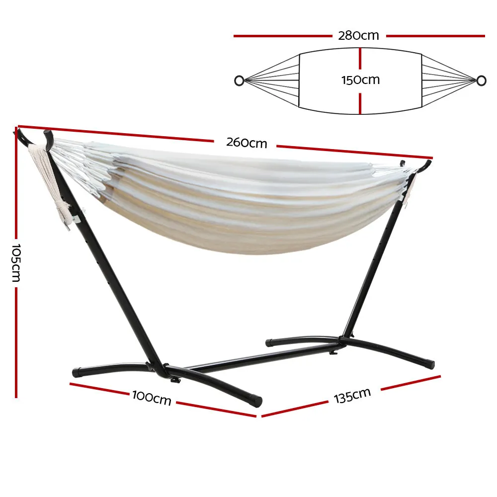 Adjustable Cotton Hammock Chair, Water Resistant, Gardeon