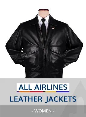 ALL AIRLINES UNIFORM LEATHER JACKETS WOMEN