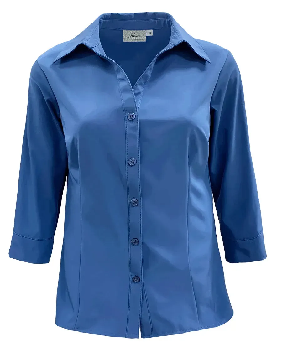 All American Clothing Co. - Women's 3/4 Sleeve Dress Shirt