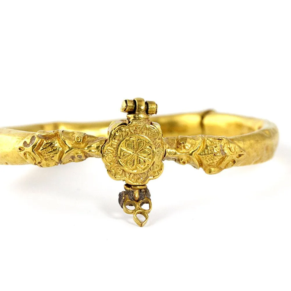 An Islamic Gold Hinged Bracelet, Seljuk Period, 11th-12th century