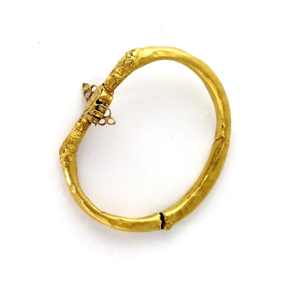 An Islamic Gold Hinged Bracelet, Seljuk Period, 11th-12th century