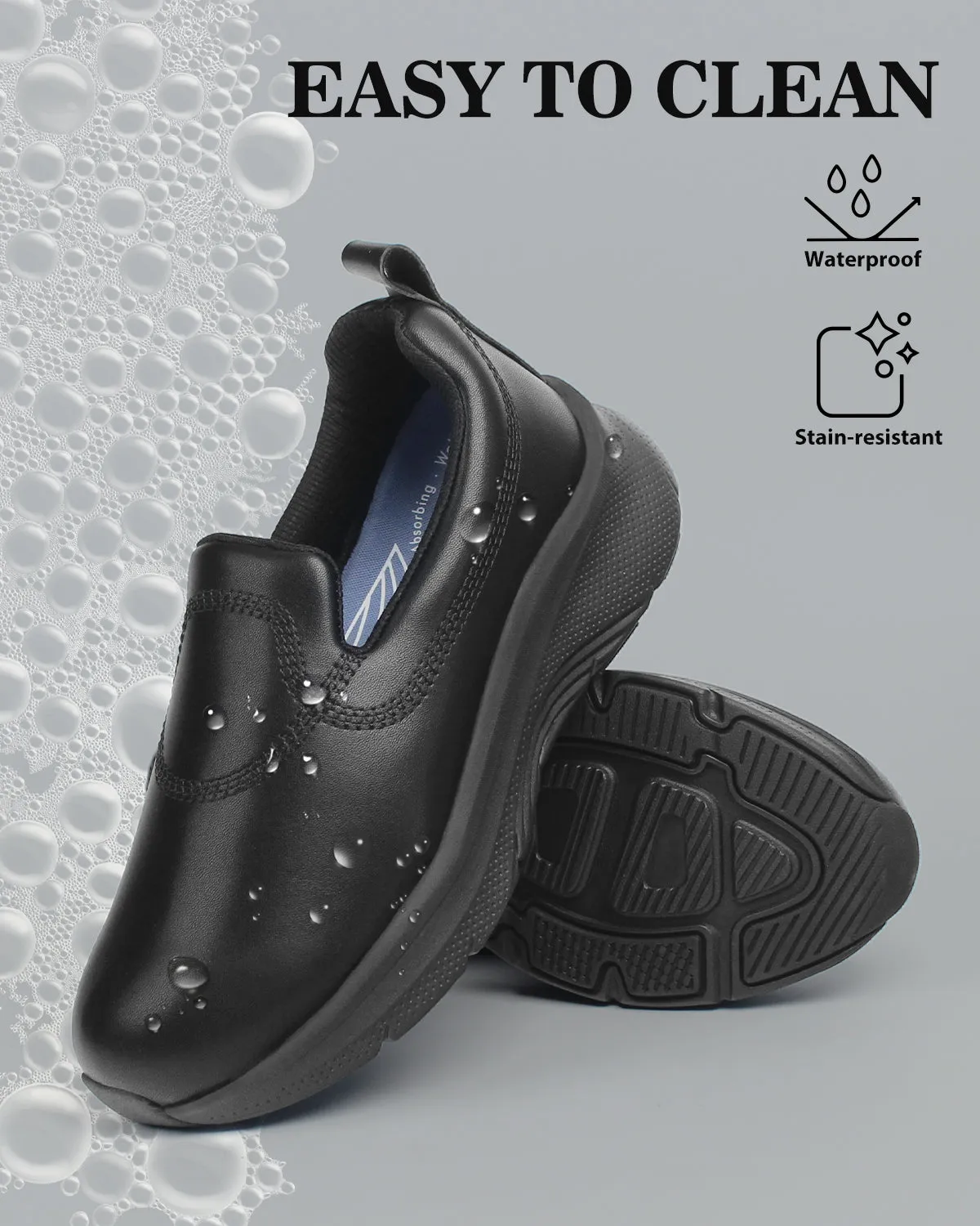 Arch Support Nurse Shoes-Dorez Black