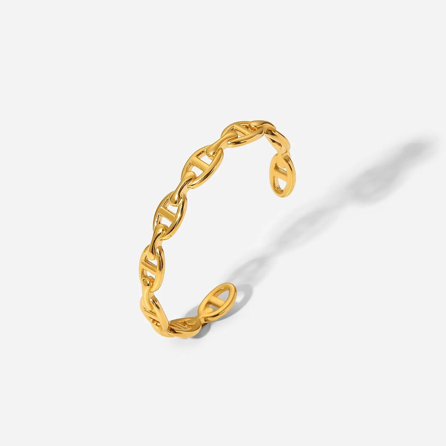 B8.18K Gold Fashion simple and generous open bracelet