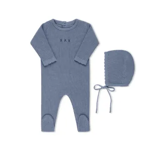 Baby Belinha Blue XXX Footie & Hat Boys