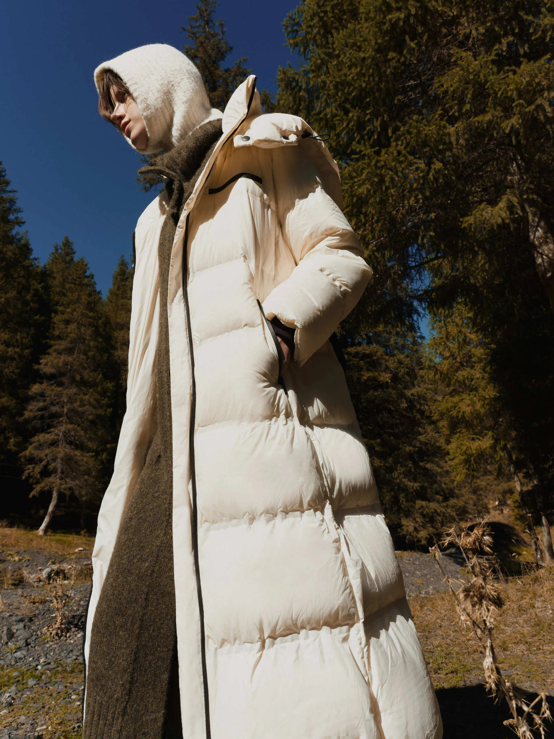 Belt Down Puffer Coat