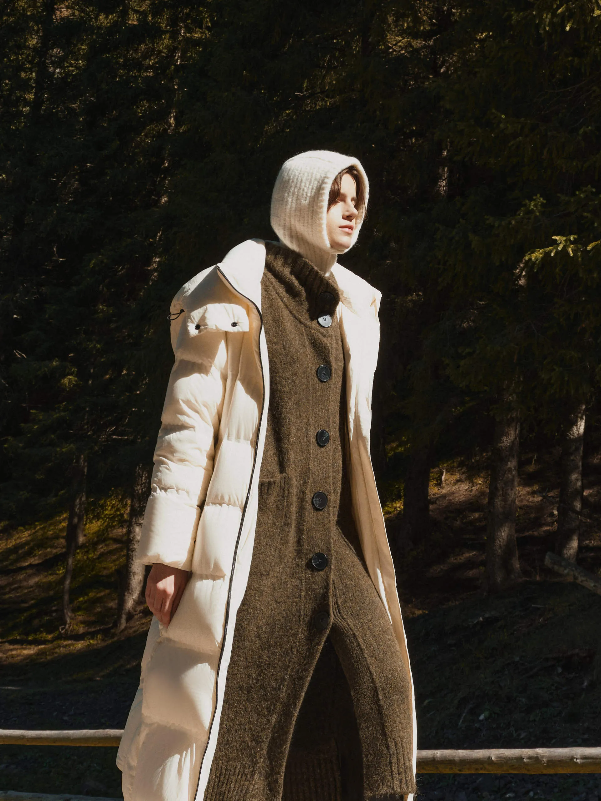 Belt Down Puffer Coat