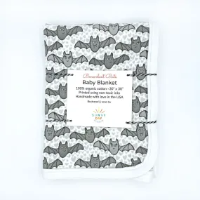 Benevolent Bats Baby Receiving Blanket - Organic Cotton