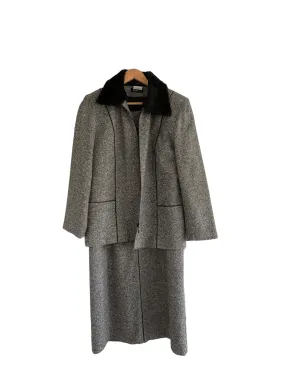 Bianco Wool Dress and Jacket Grey UK Size 18