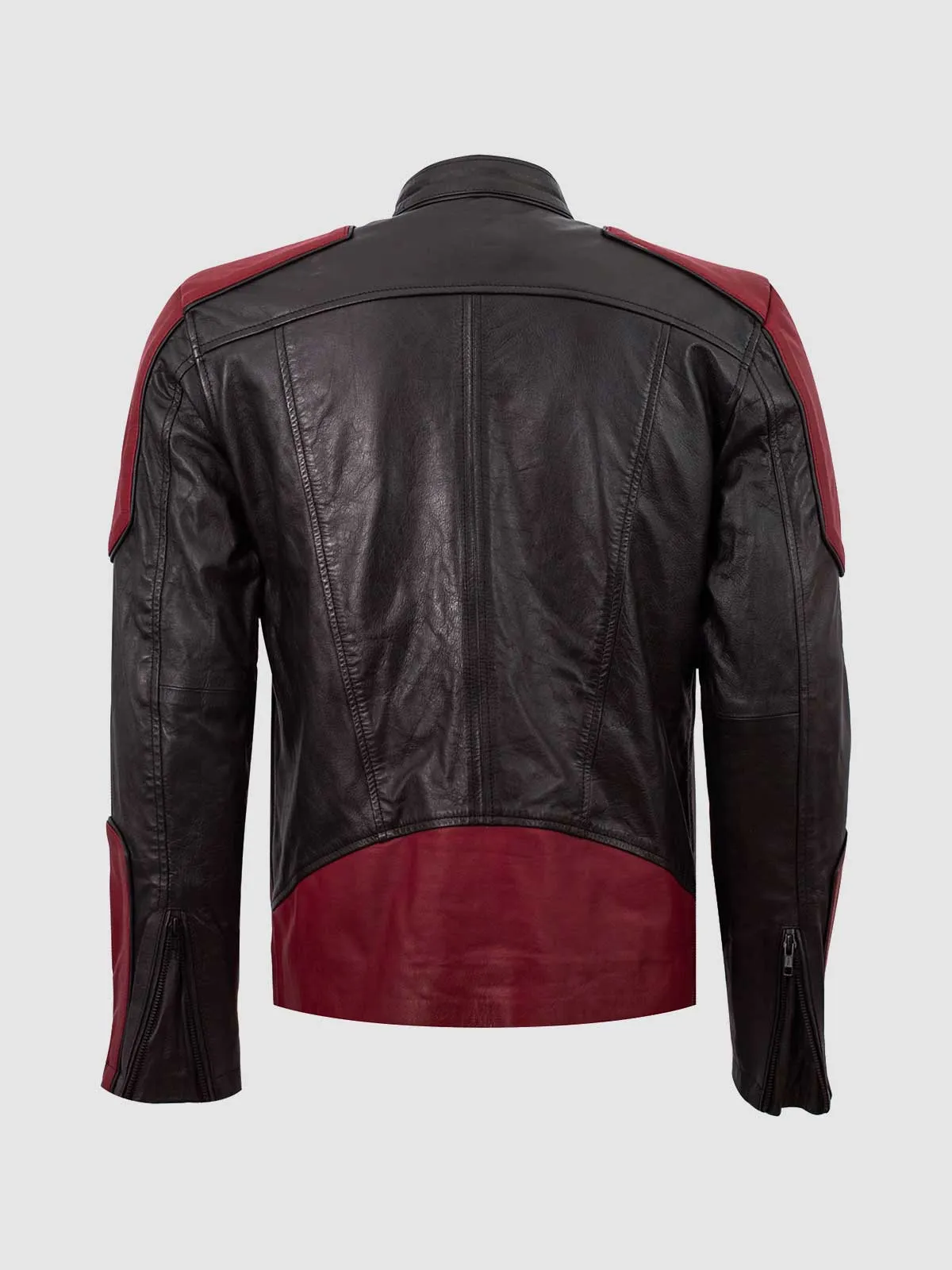 Black & Red Cafe Racer Jacket