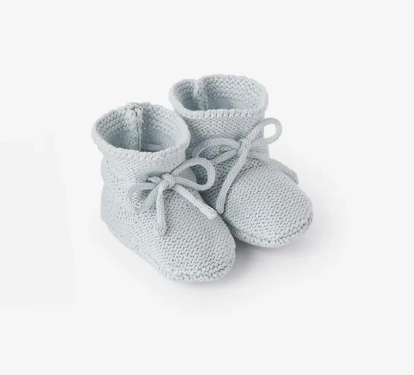 Blue Knit Booties by Elegant Baby