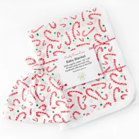 Candy Cane Lane Newborn Hat & Blanket Baby Gift Set