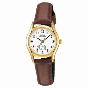 Casio LTP-1094Q-7B6RDF Brown Leather Watch for Women