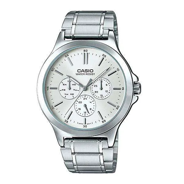 Casio MTP-V300D-7A Silver Stainless Watch for Men