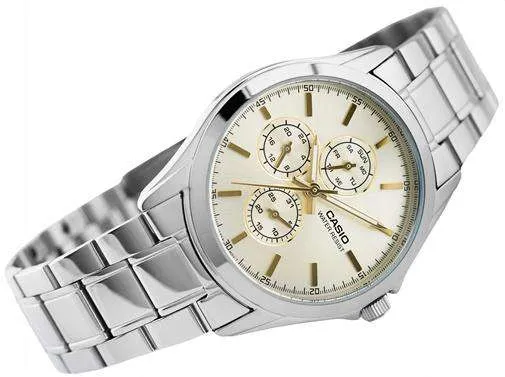 Casio MTP-V302D-9A Silver Stainless Watch for Men