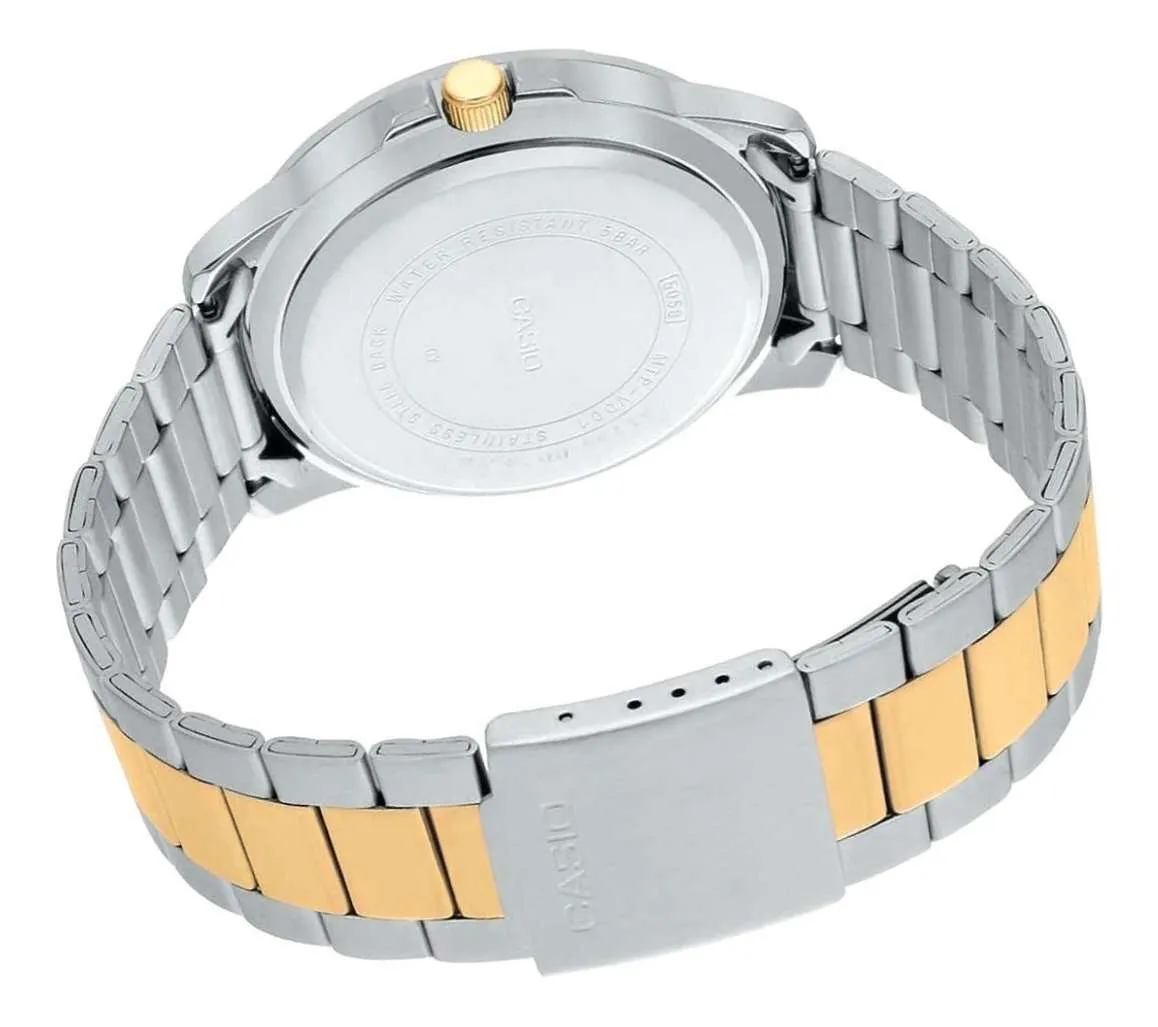 Casio MTP-VD01SG-9B Two-Toned Stainless Watch for Men