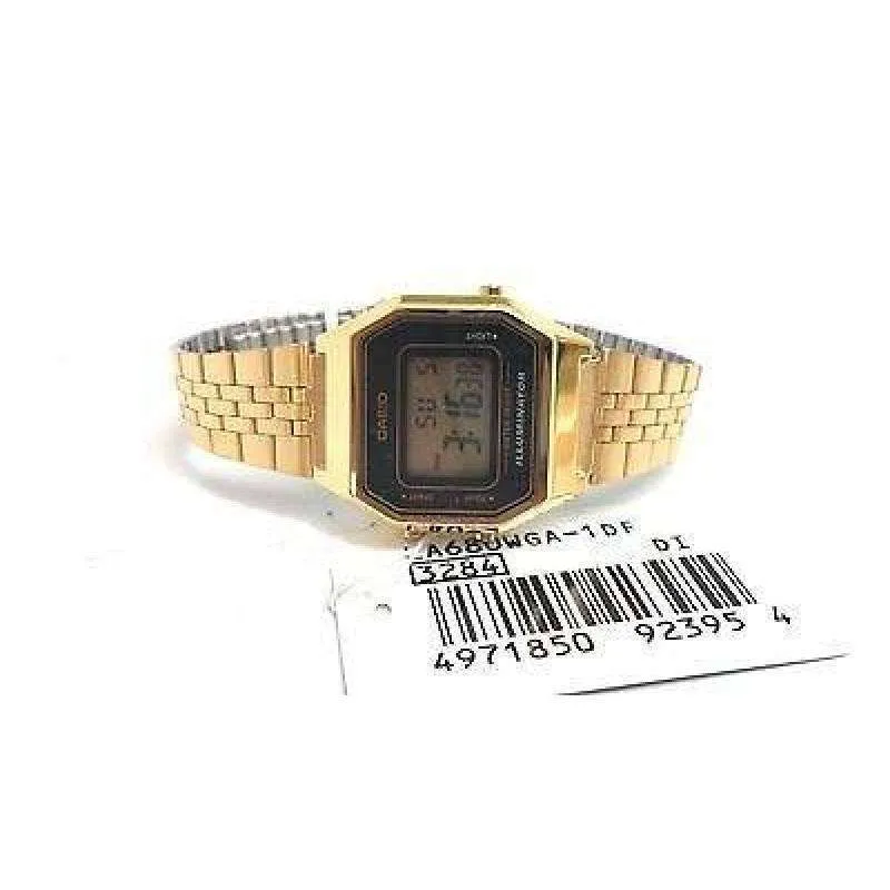 Casio Vintage LA680WGA-1D Gold Plated Watch For Women