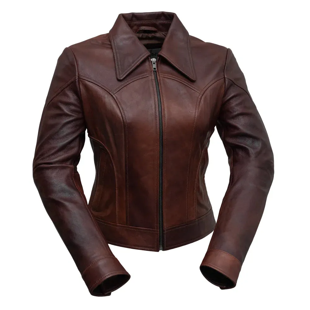 Charlotte womens Fashion Leather Jacket