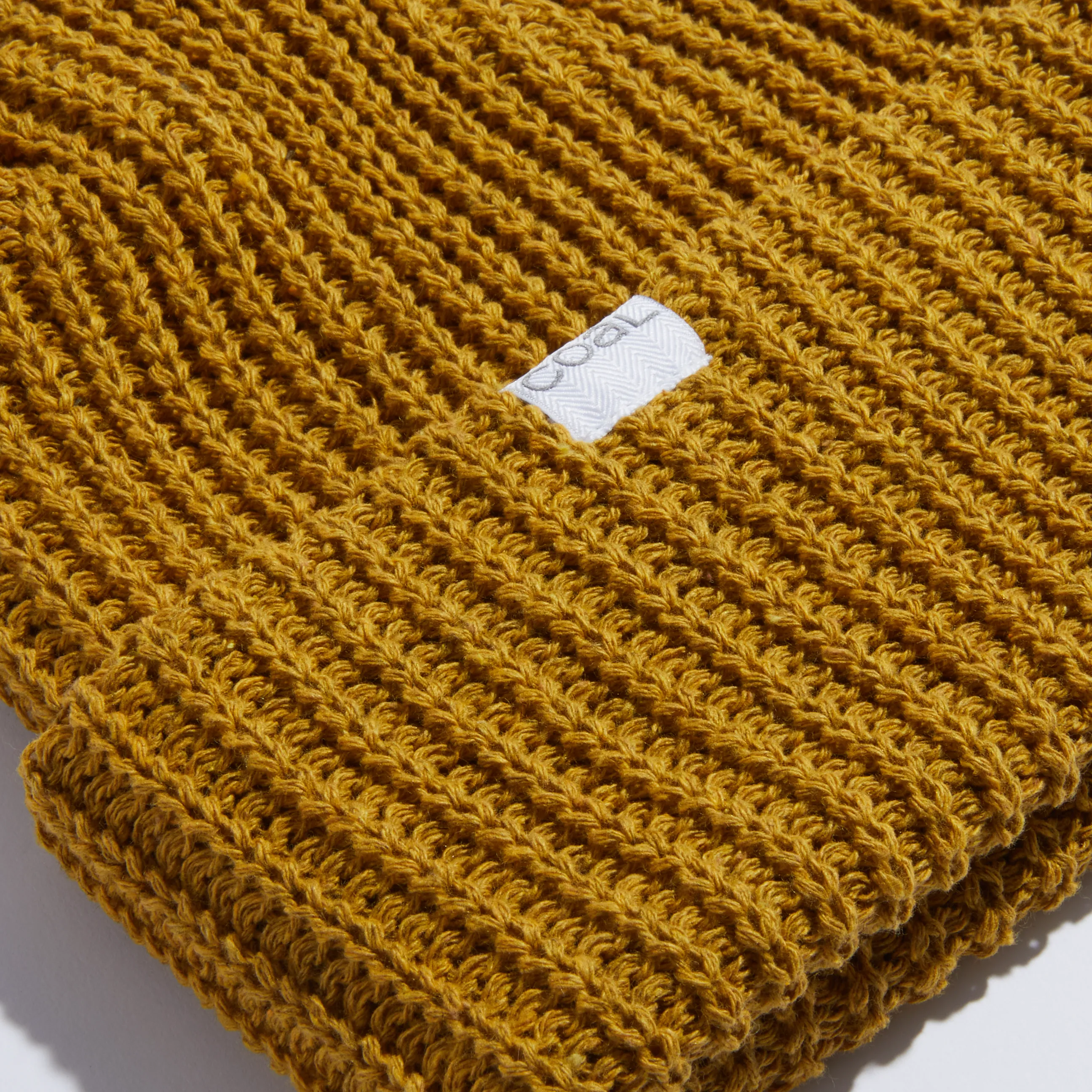 Coal Eddie Recycled Knit Cuff Beanie - Mustard