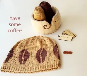 Coffee bean beanie