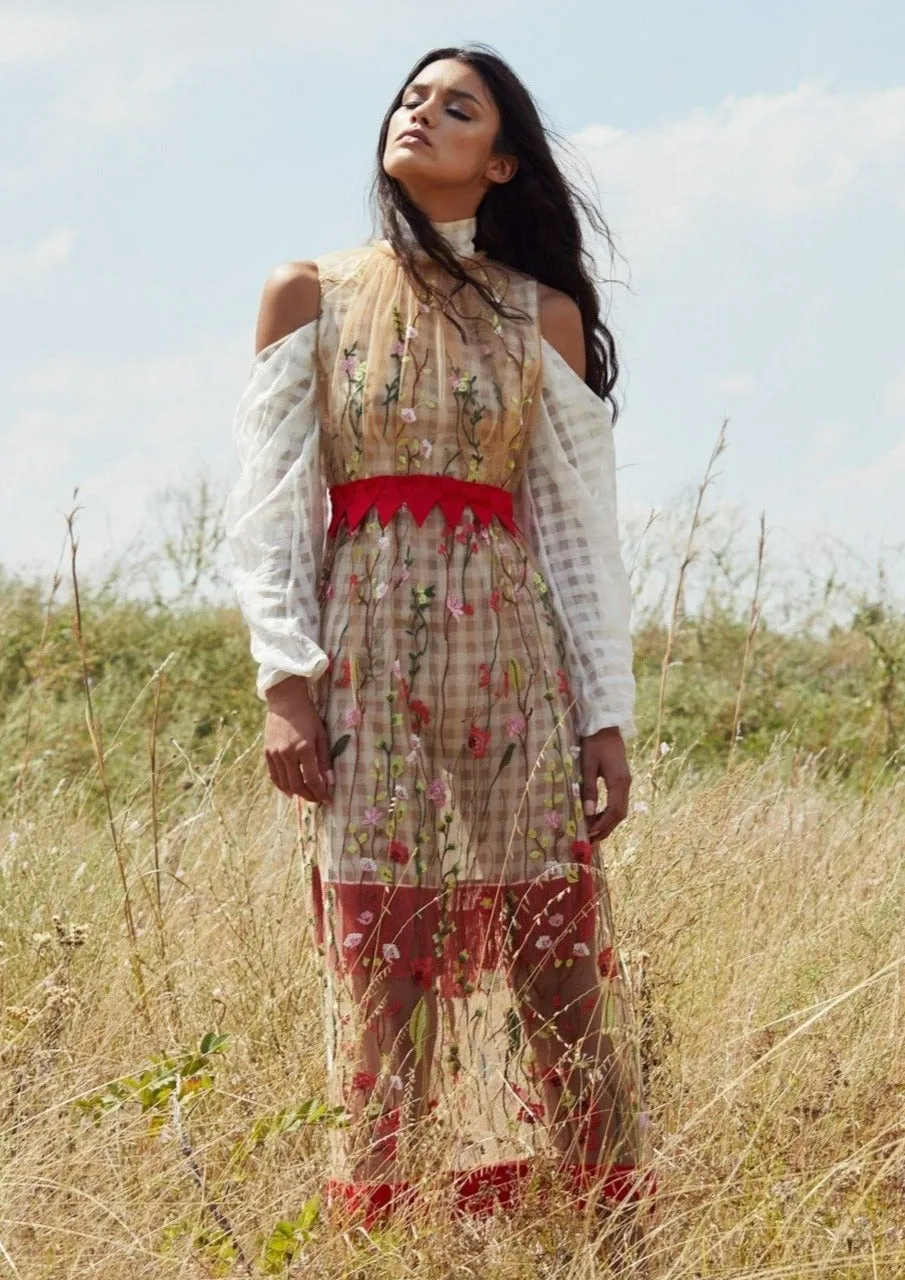 Cotton Cocktail Dress & Embroidered Cocktail Dress