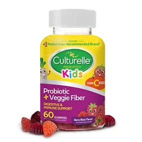 Culturelle Daily Probiotic for Kids   Veggie Fiber Gummies 60 Count