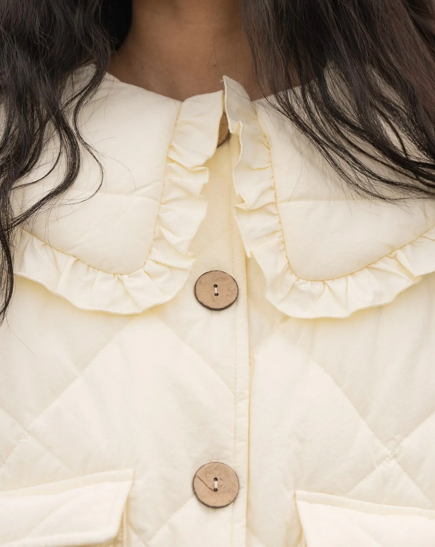 Darcy Frill Jacket - Cream