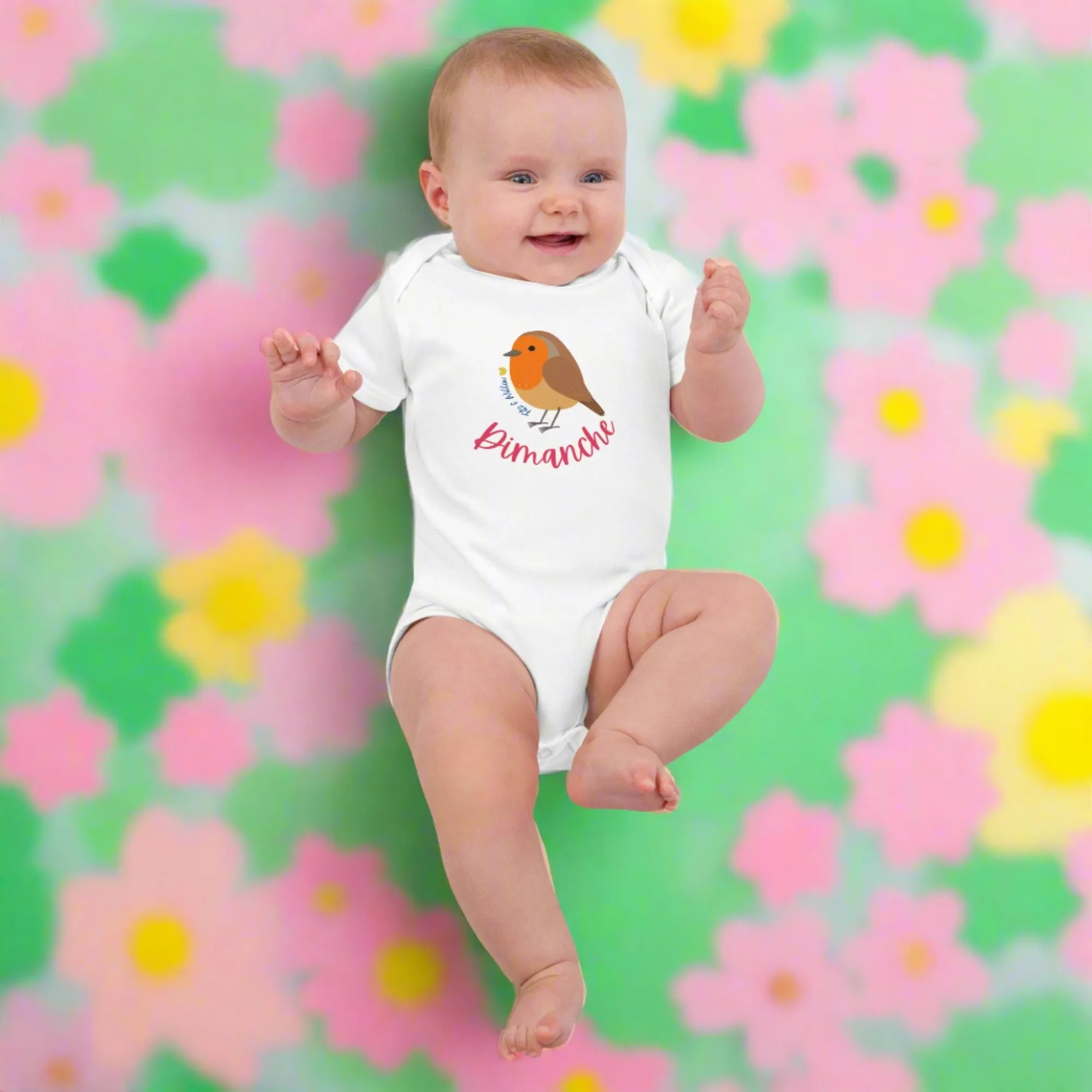 Dimanche, Organic cotton baby bodysuit