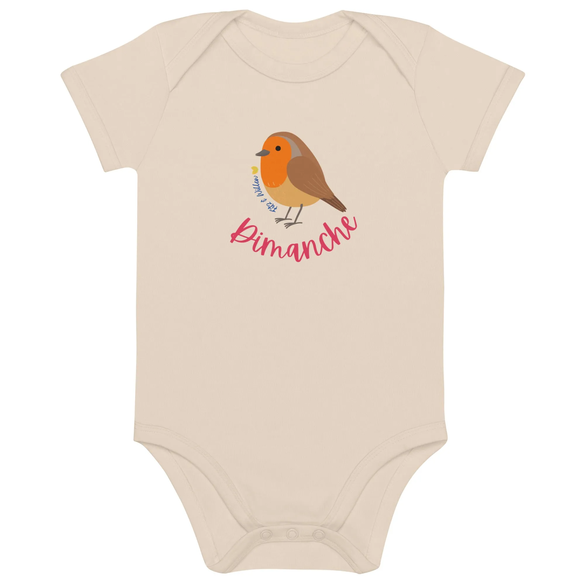 Dimanche, Organic cotton baby bodysuit