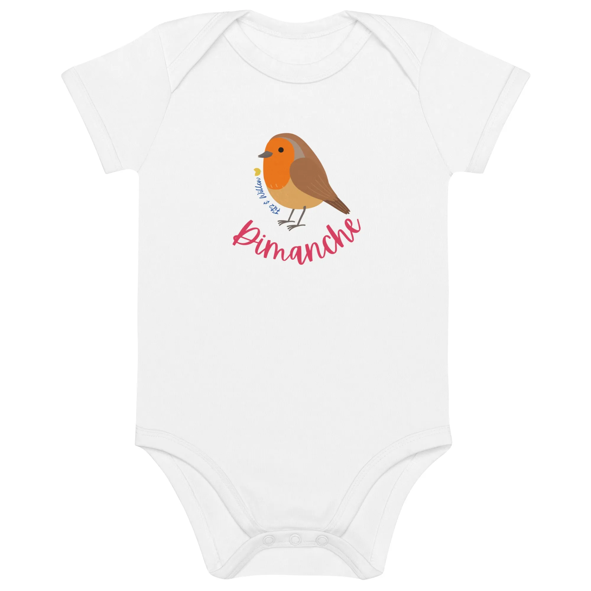 Dimanche, Organic cotton baby bodysuit