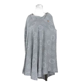 DooDooMooky Bamboo Nursing Cover Poncho Type Grey Mooky Flower