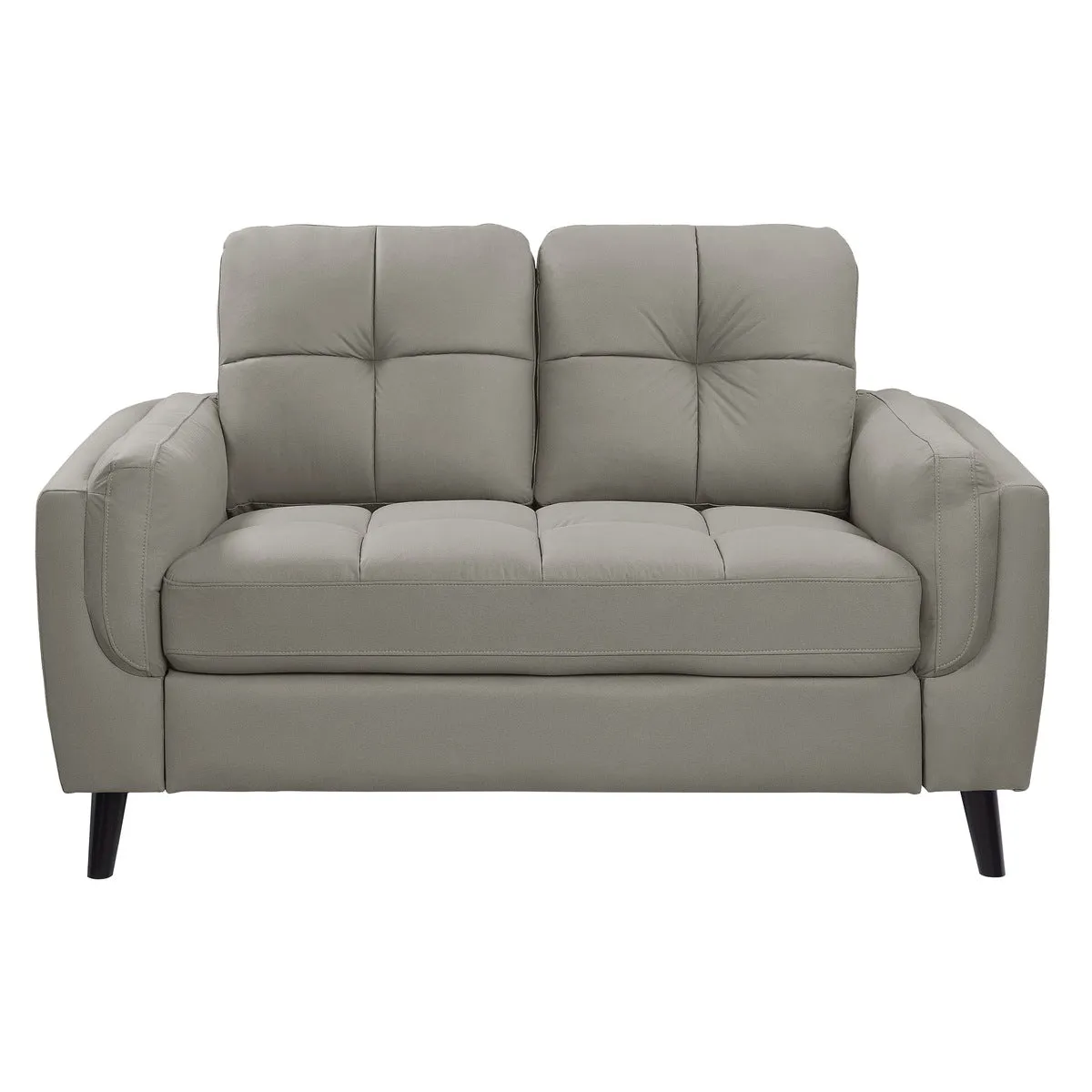 Dorelle Collection Loveseat Taupe Micro-Fiber