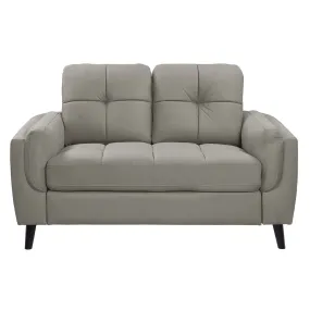 Dorelle Collection Loveseat Taupe Micro-Fiber