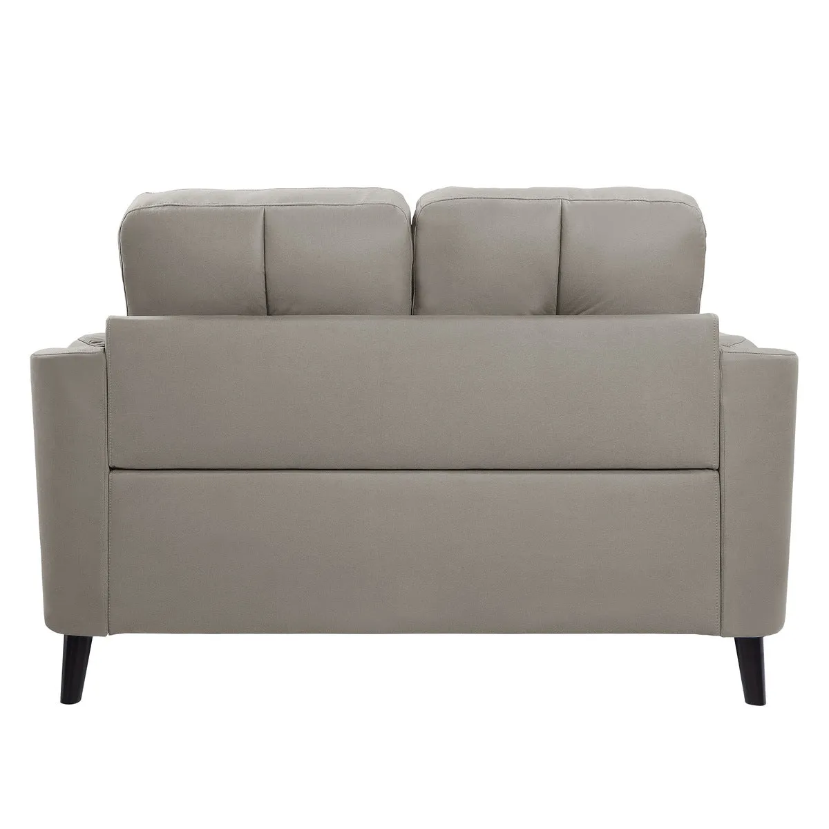 Dorelle Collection Loveseat Taupe Micro-Fiber