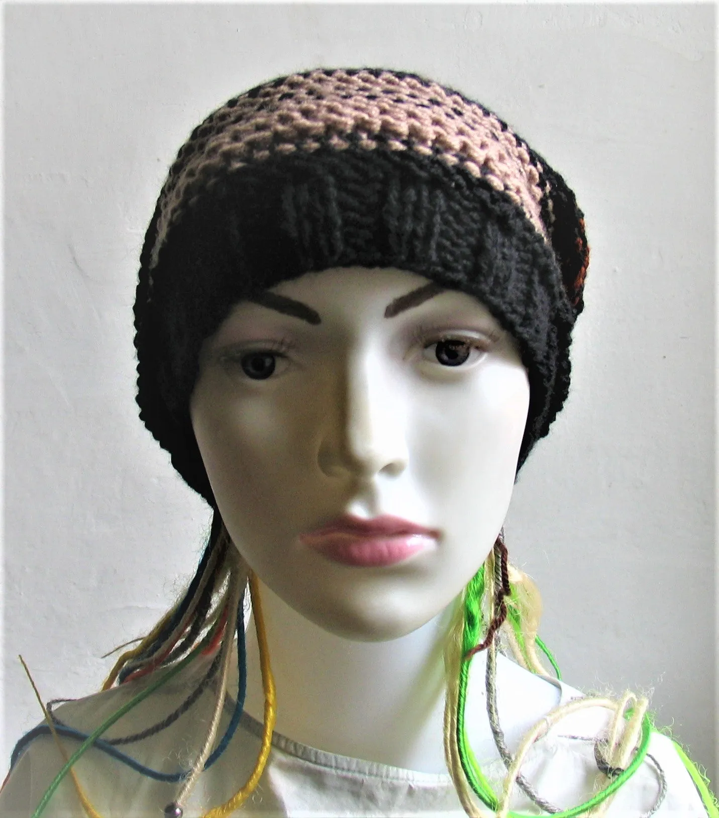 Dreads Long Tube Hat Beanie Dreadlock Sock Oversized Slouchy Unisex