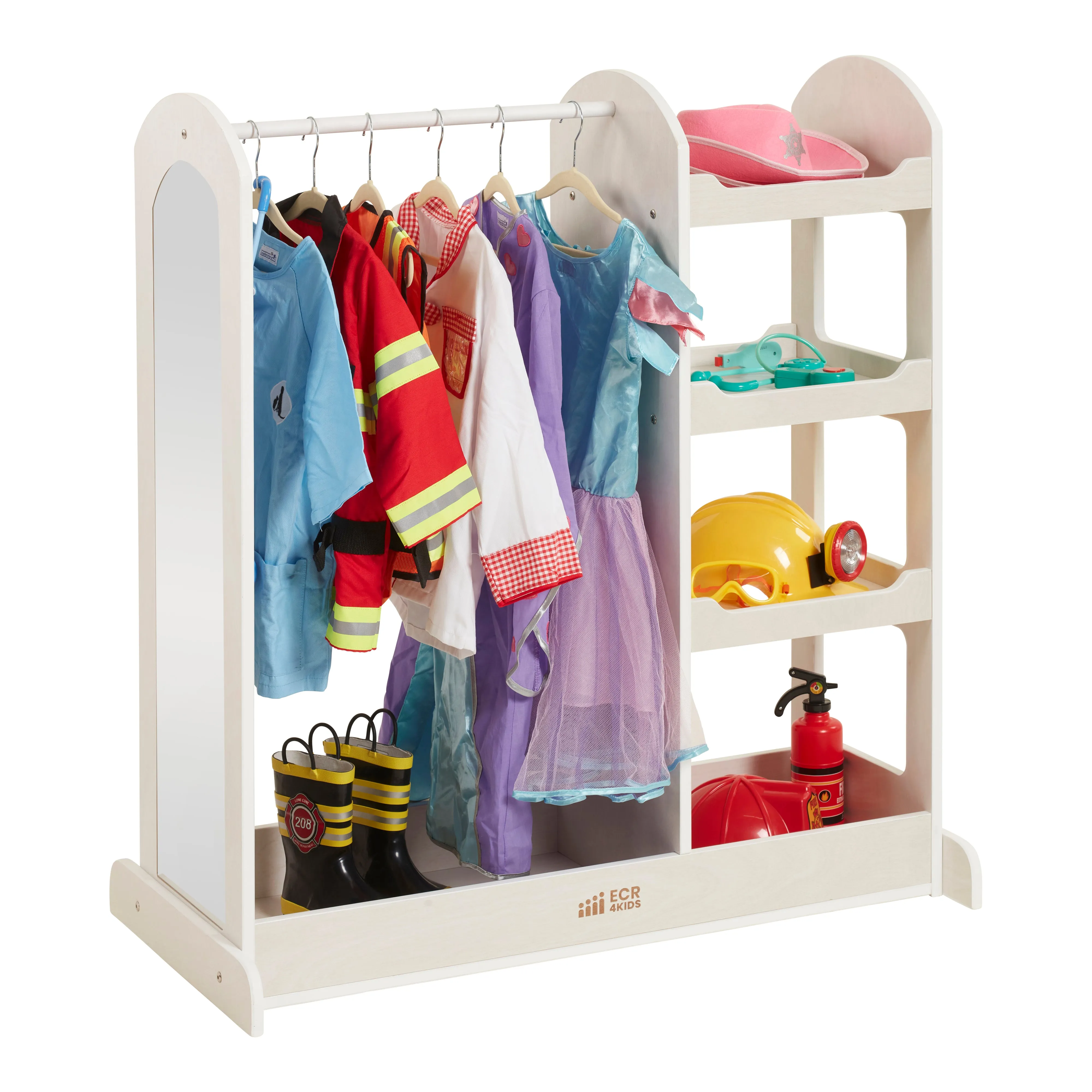 Dress Up Center with Mirror, Costume Organizer