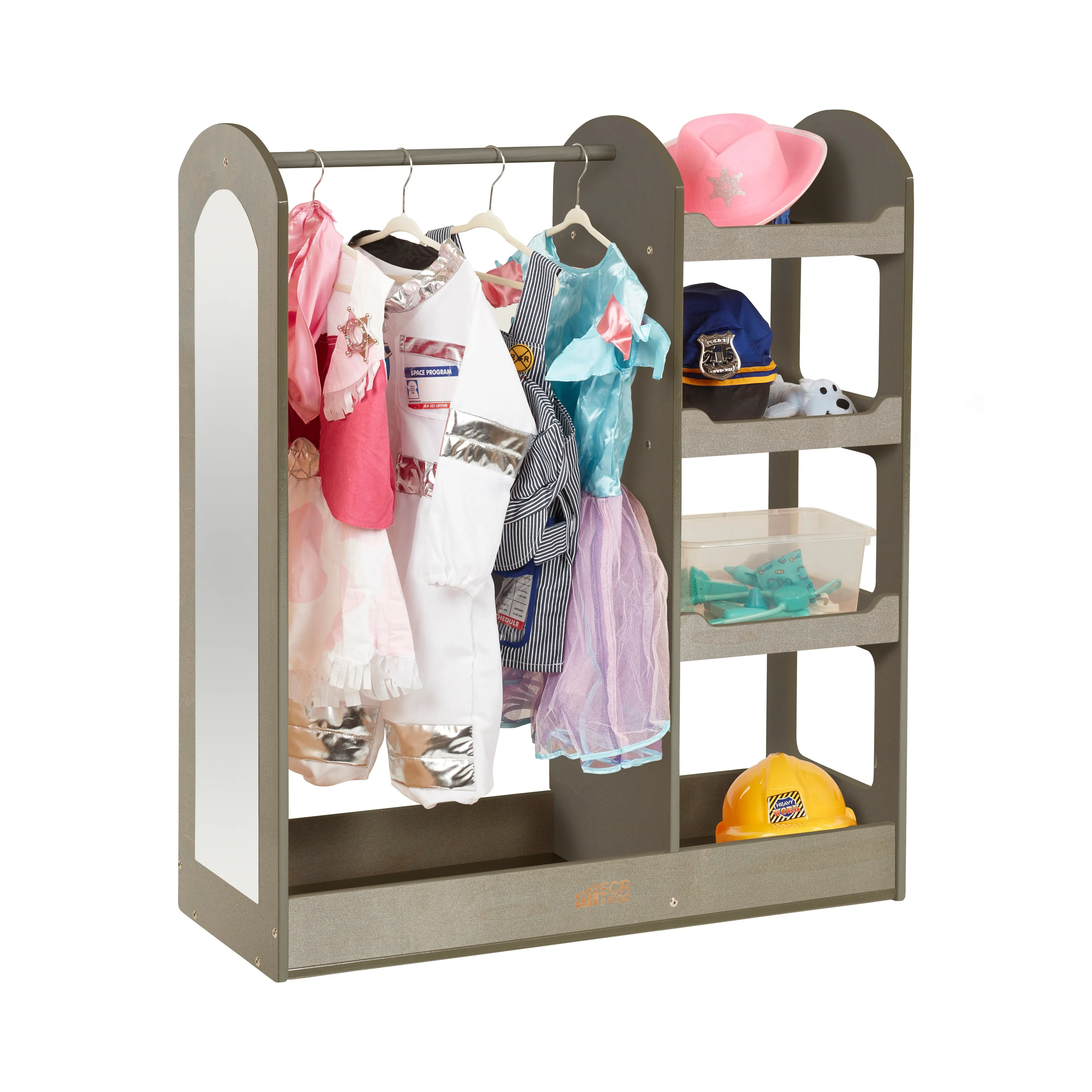 Dress Up Center with Mirror, Costume Organizer