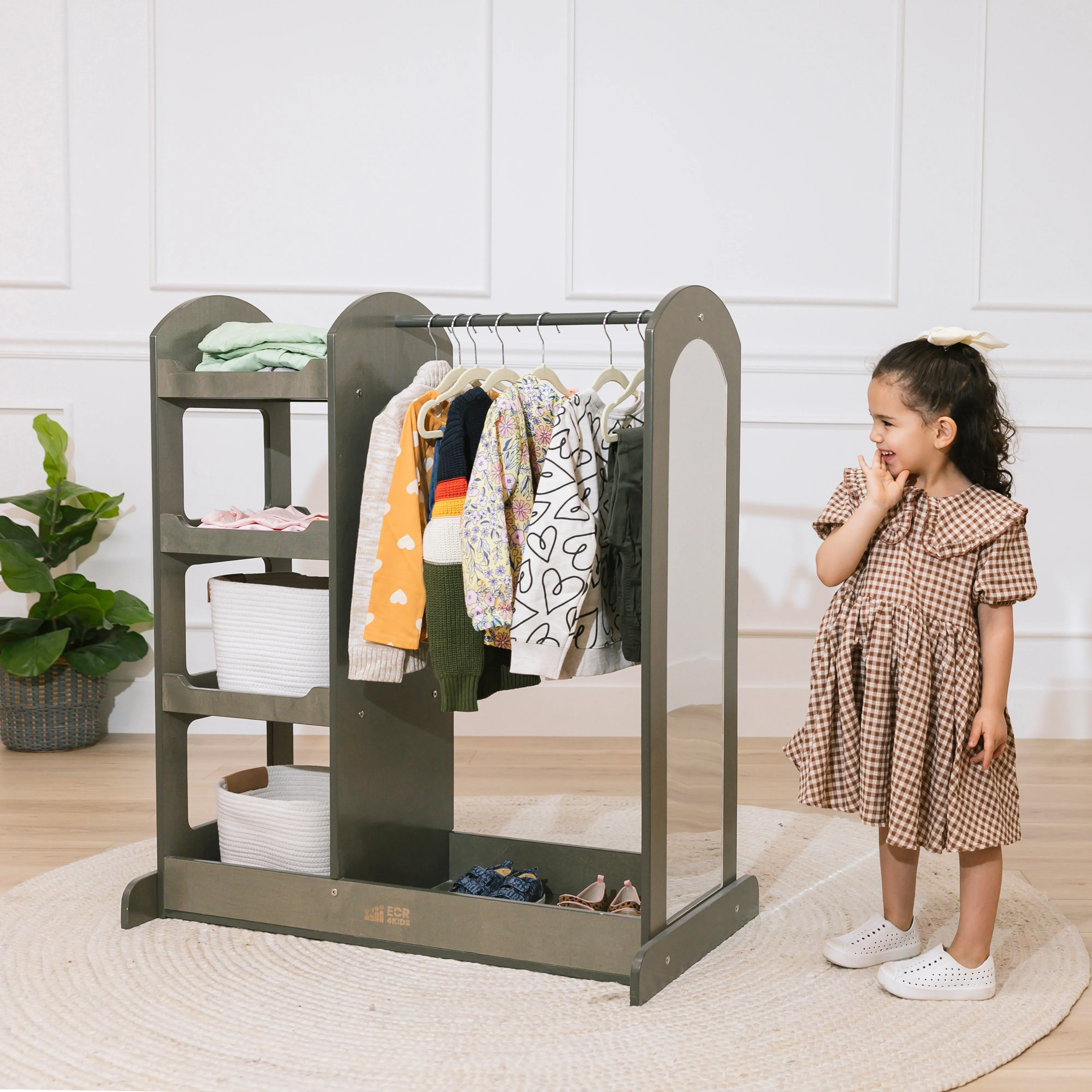 Dress Up Center with Mirror, Costume Organizer